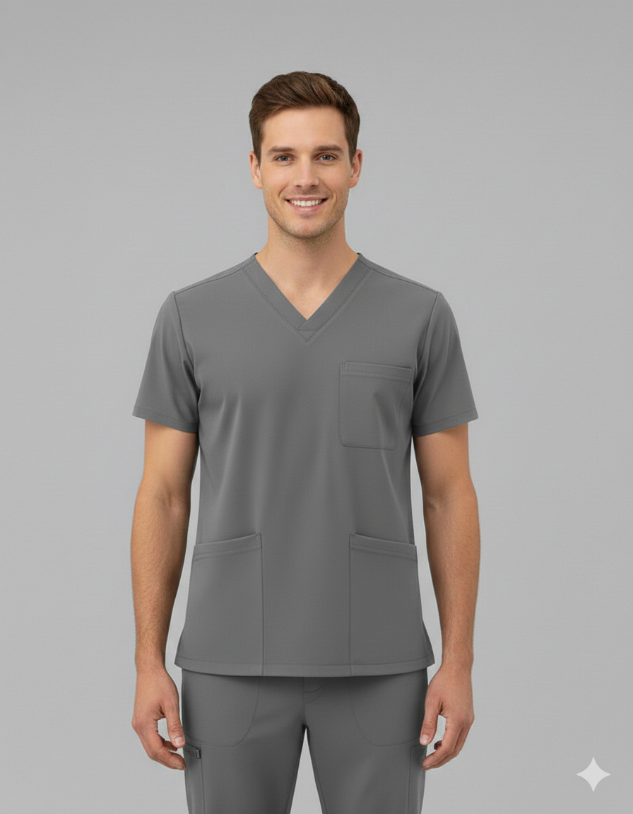 Burgundy Luxe Scrub Set